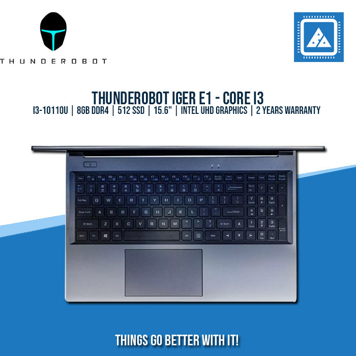 THUNDEROBOT IGER E1 I3-10110U/8GB/512 SSD | BEST FOR STUDENTS LAPTOP THUNDEROBOT IGER E1 I3-10110U/8GB/512 SSD | BEST FOR STUDENTS LAPTOP